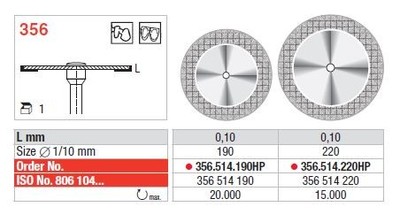 Dijamantni separirni disk SUPERFLEX 355, 356, 357