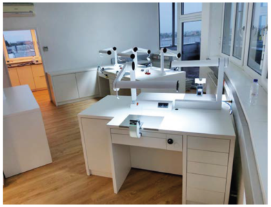DESK FOR DENTAL TECHNICIANS