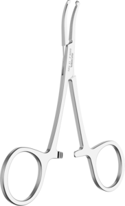 Hemostat Micro Mosquito 1x2 curved 10cm