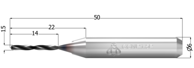 1,5 mm - konusno