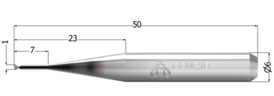 1 mm - okruglo