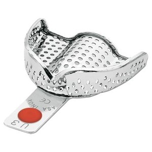 S.S. Impression Tray "PERMA-LOCK" perforated U3