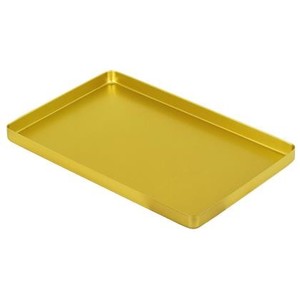 Aluminium Instrument Tray yellow MM.284X183X17
