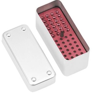 Alu stojalo za endo instrumente s pokrovom.100X44X54  mm