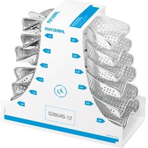 Maxi Set 12 Impression Trays "PERMA-LOCK HIGH GRIP"