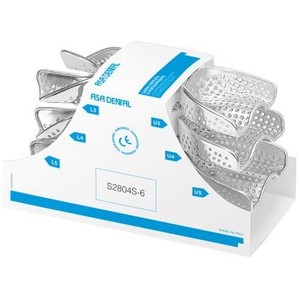 Maxi Set 6 Impression Trays "PERMA-LOCK HIGH GRIP"
