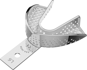 S.S. Impression Tray "PERMA-LOCK HIGH GRIP", lower Nr.6/XL
