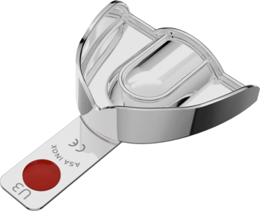 S.S. Impression Tray "PERMA-LOCK" solid uper N.3