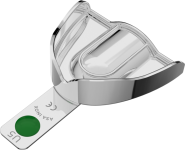S.S. Impression Tray "PERMA-LOCK" solid upper N.5