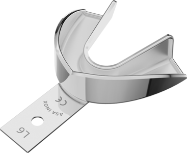 S.S. Impression Tray "PERMA-LOCK" solid upper N.6/XL