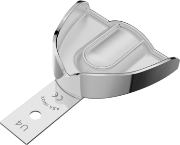S.S. Impression Tray "PERMA-LOCK" solid upper N.4/M
