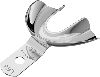 S.S. Impression Tray "EDENTOLOUS" solid lower 68