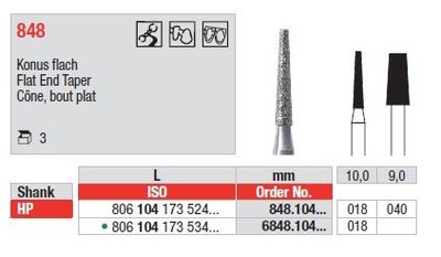 Premer: 040 mm, L: 9,0 mm