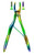 Children's extracting forceps according to Klein, English form upper jaw, incisors - colored