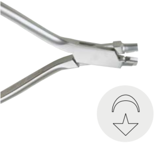 Arrow clasp former plier