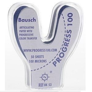 100 mic blue, strips - horseshoe
