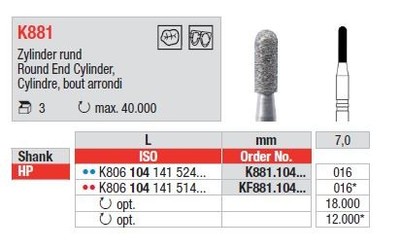 L: 7,0mm, Premer: 016mm