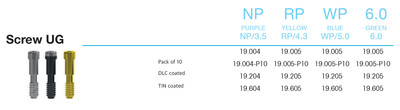 Screw UG NP/3.5, purple