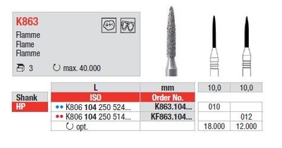 L: 10,0mm, Premer: 012mm
