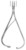 Ligature instrument, Mathieu, 140 mm, with spring, very fine tips