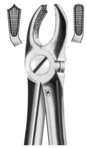 fig.18, English pattern, z oprijemnim profilom, zgornji molarji, levo