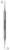 Excavators, double-ended with round handle, 1.2/1.2 mm, No.17