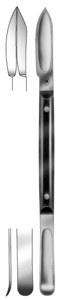 Lessmann, 130 mm, stainless, black wooden handle