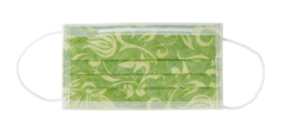 Lime green - floral