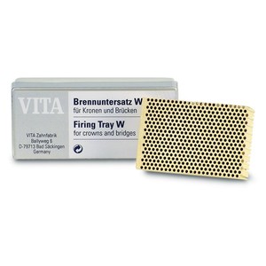 Firing tray W for crowns and bridges