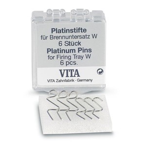 Platinum pins for firing trays